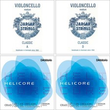Special Cello String Set: Jargar A  D and Helicore G  C