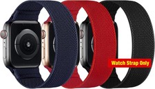 Stretchy Nylon Strap Compatible with Apple Watch 38mm 40mm 41mm 44mm 45mm