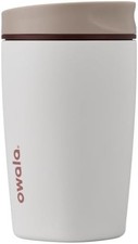 Owala SmoothSip Slider Insulated Stainless Steel Coffee Tumbler, Reusable 12oz