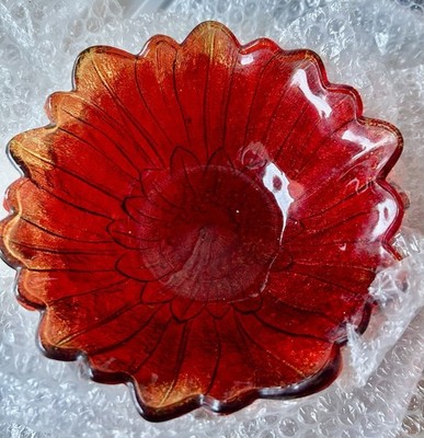 Vintage Indiana Glass Sunflower Bowl, ''Lily Pons'' pattern (Pattern Number 605).