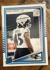 Panini 2025 Donruss Rated Rookie Mike Green #397 Baltimore Ravens NFL