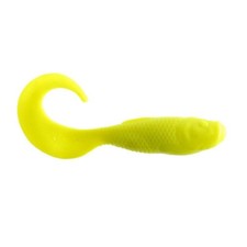 Gulp Alive 4In Half Pint Chartreuse Fishing Bait Realistic Action Tail Pack
