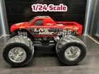 2004 Vintage Mattel Monster Jam 1/24 Live Wire Monster Truck Diecast Car.