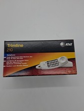AT T Trimline 210 Corded Telephone NOS Open Box White Phone