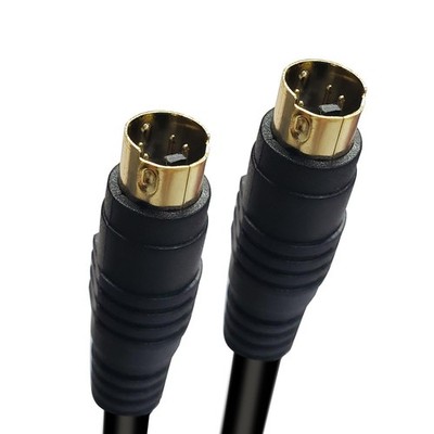 S-Video 4-Pin Male-to-Male 3.28ft Gold-Plated S-Video Cable for DVD VCR TV DVR 