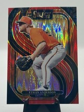 2025 Panini Select Premier Level Red Flash Prizm /149 Ethan Anderson
