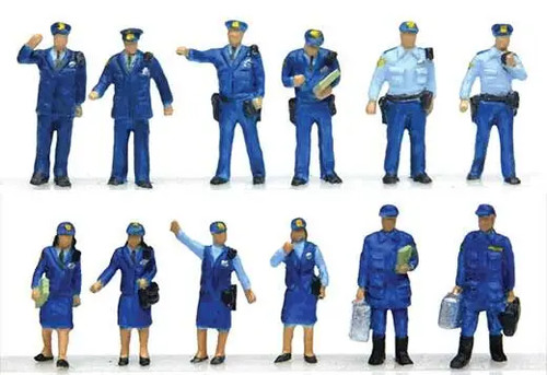 TomyTec N People in Police Station paquete (12) 285199 | Zustand: New