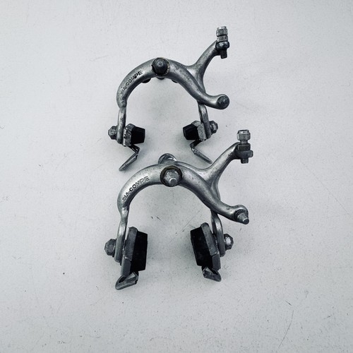 Vintage Dia-Compe Brake Calipers Set N 500 Side Pull Road Bike Silver 1986 A93