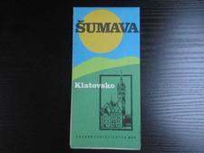 Alte SSR Wanderkarte &Scaron;umava Klatovsko 1:100000 B&ouml;hmerwald Tschechoslowakei Map