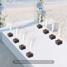8PCS Cold Spark Based Firework Safe Flame Effect Machine Remote Control NEW
