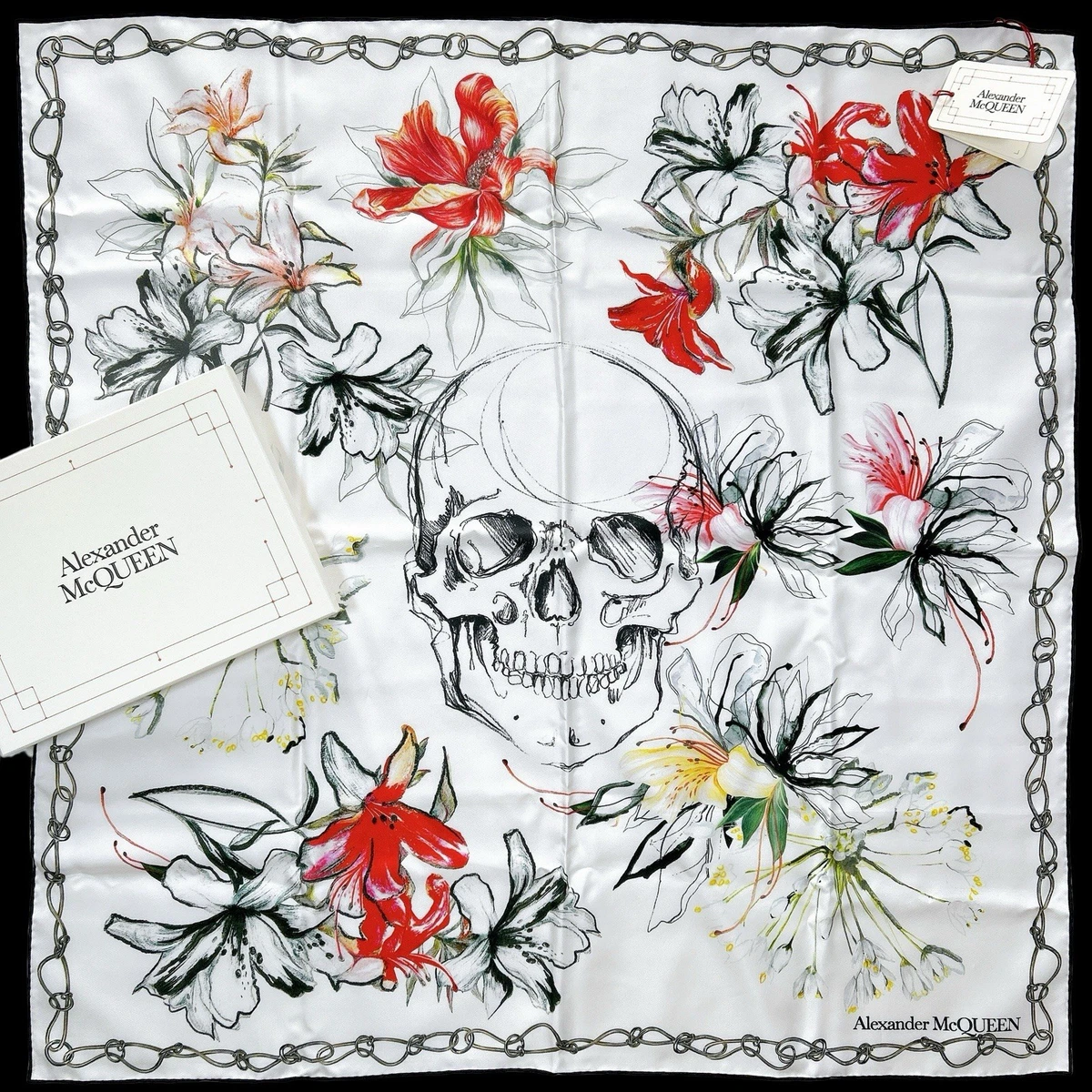 Alexander McQueen White Silk Scarves & Wraps for Women for sale | eBay