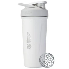 BlenderBottle Strada Stainless Steel 24oz White