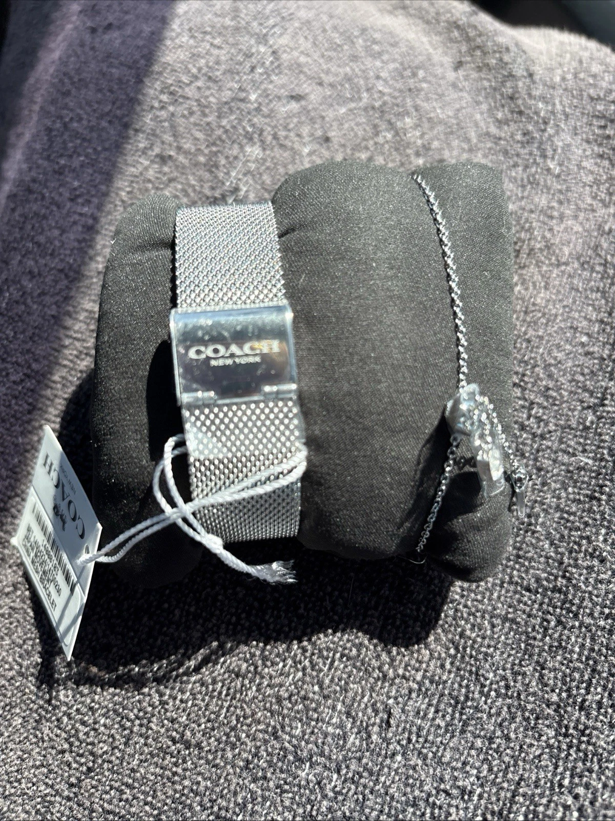 NUOVO OROLOGIO COACH Elliot maglia argento bracciale donna set regalo 1400003