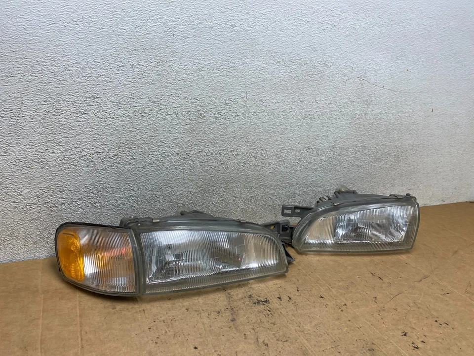 1993 - 1996 Subaru Impreza Wagon conjunto esquerdo+direito faróis laterais de halogênio T3257 DW - Imagem 3 de 4