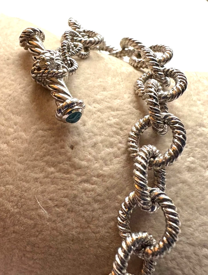 Браслет из чистого серебра Judith Ripka 7 1/2 дюйма - Изображение 4 из 4