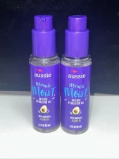 LOT OF 2--Aussie Miracle Moist Intense Hydration Oil 3.2 oz Each FREE SHIPPING