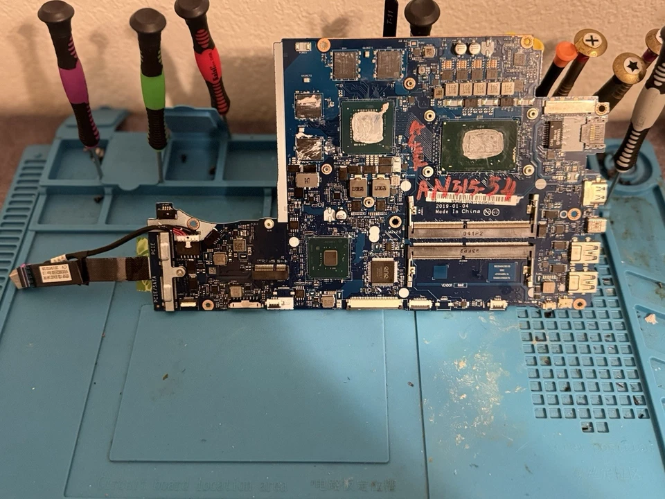 Placa madre Acer AN515-54 AN515-43 AN517-51 AN715 fregadero de enfriamiento y ventilador piezas usadas Foto 4 de 4