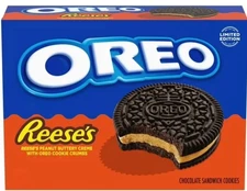 OREO REESE'S Peanut Buttery Creme Chocolate Sandwich Cookies, Limited Edition