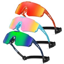 3 Pack Kids Polarized Sunglasses - Youth Baseball Sunglasses for Boys Girls A...