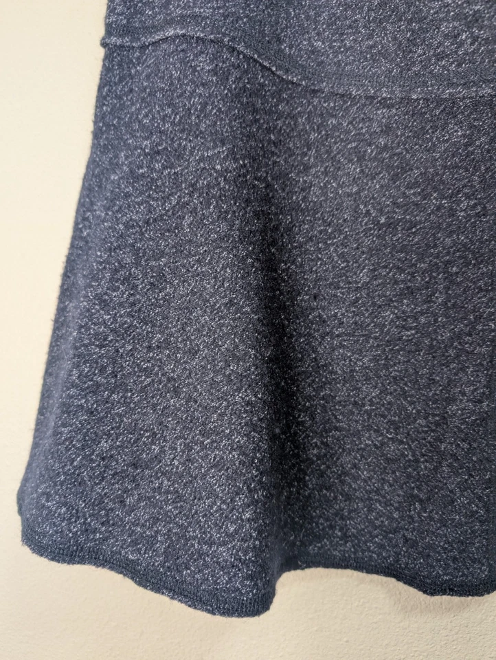 Falda de Lana Hervida Jigsaw EE. UU. 8 UK 12 Azul Marino Minimalista Lujo Preppy Colegiala Foto 3 de 4