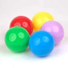 3'' Empty Plastic Capsules 14 Pcs Toy Capsules 5 Colors Large Easter Eggs