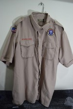 Boy Scout VENTED Mens 2XL SOFT Tan MICROFIBER Official Uniform S/S Shirt C40630