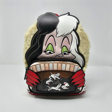 🌍📦 Loungefly Cruella De Vil 101 Dalmatiner Villains Mini Rucksack Backpack Sac