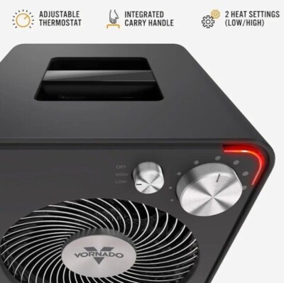 Vornado VMH300 Whole Room Metal Heater Storm Gray