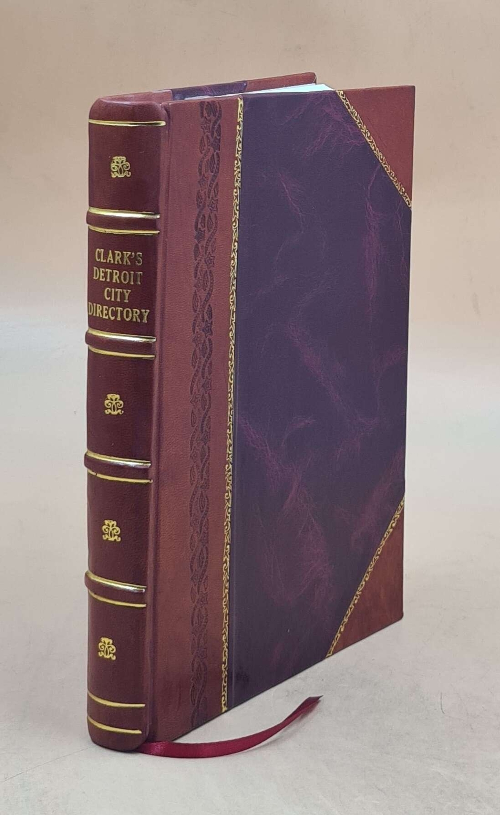 1864-1865 Detroit City Directory Leather Bound Edition