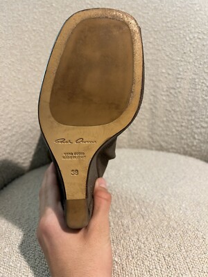 Rick Owens Sock Wedge Dark Gold Size 39 | eBay