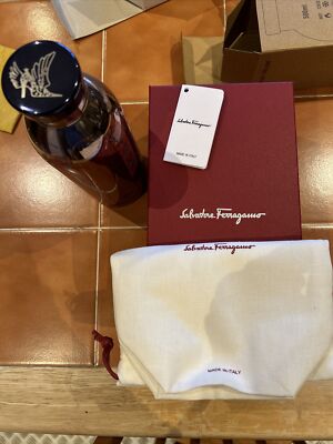 Salvatore Ferragamo Boutique Wool Water Bottle Ferragamo Gancini Water Bottle And Carry Case In Black - 30  main image 3