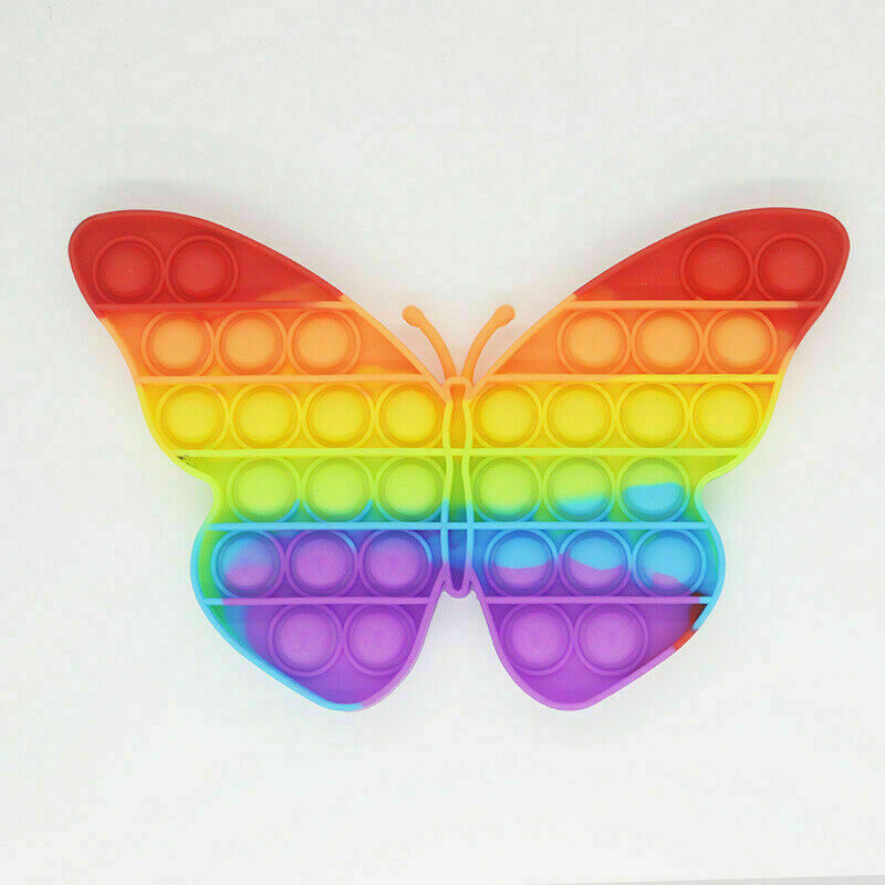 Push Pop Rainbow Новая силиконовая сенсорная игрушка-непоседа Pop Bubble для снятия стресса