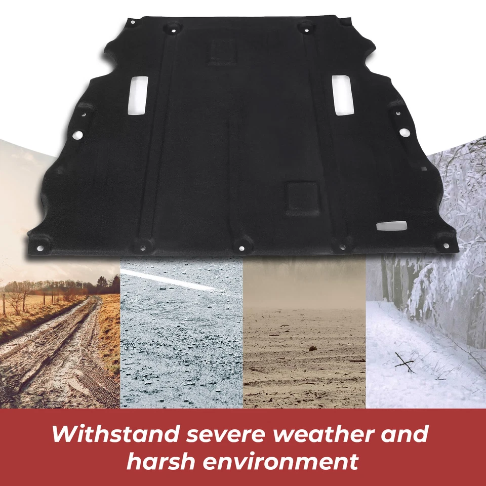 Protector contra salpicaduras bajo cubierta del motor delantero apto para Ford Fusion 2013-2020 #FO1228126 Foto 3 de 4