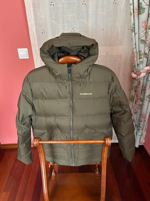 Abrigo Parka de Plumas Trangoworld talla XL verde