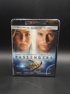 Passengers 2016 4K Ultra HD blu ray 3D Jennifer Lawrence, Chris Pratt