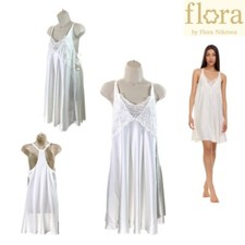 NWT Flora by Flora Nikrooz S Shereen Chemise Ivory Q81315 68