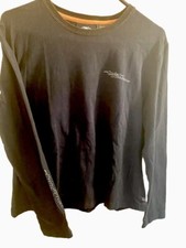Vintage Harley Davidson Long Sleeve T Shirt Womens XL Black HD Logo Made In USA