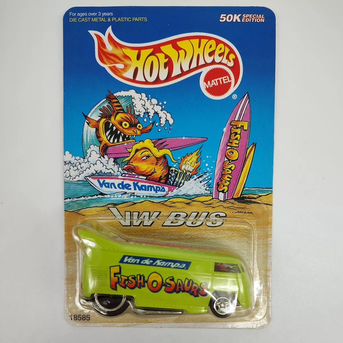 Hot Wheels Green Van De Kamps Fishosaurus Volkswagen Drag Bus V74