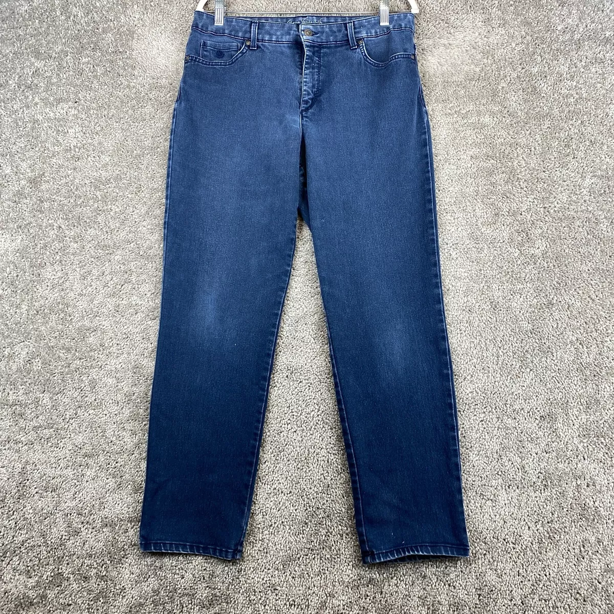 Gloria Vanderbilt Amanda 2.0 Slim Leg Straight Jeans Women s 31 Blue High Rise eBay