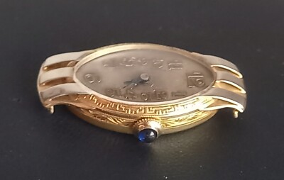 art deco uhr 18k gold Adlerkopf 4,91 grs ohne Innenmechanismus 