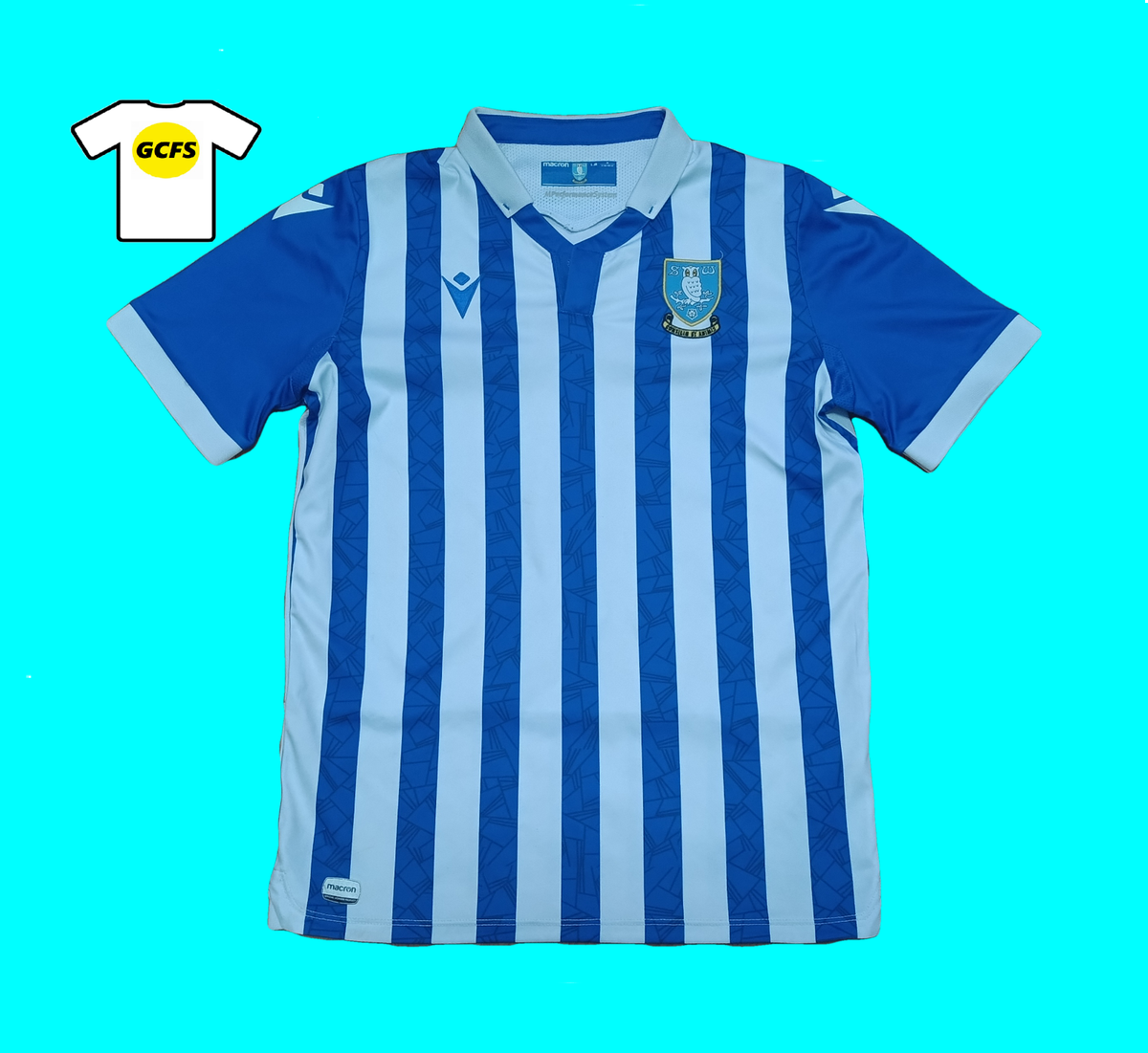 【正規品】シェフィールドウェンズデーSheffield Wednesday Sheffield Wednesday Home Football Shirt 2021-2022 Jersey Macron
