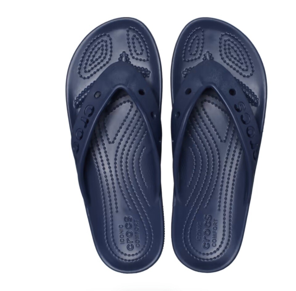 Crocs Men and Women's Baya II Flip White Black Navy 208192 | eBay