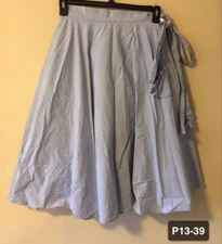 J.W. Anderson UNIQLO Women's Blue Skirt Size 1 Waist 64cm/Hip 91cm 100% Cotton