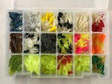 252 Piece Crappie Assortment, Solid Head Kit + Plano box, USA Fishing Lures Jigs