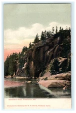 Starboard Rock Vinalhaven ME Maine Early View Postcard - GW Morris