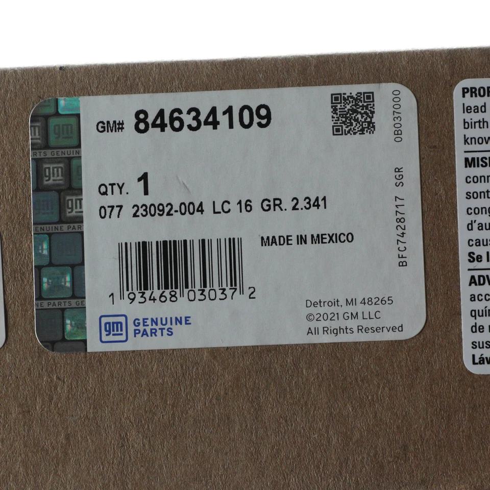 Cable de batería negativo OEM NUEVO GENUINO 2015-2020 Cadillac Chevrolet GMC 84634109 Foto 3 de 3