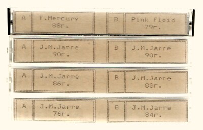 А. Mercury Pink Floid J.M. Jarre 1976 - 1990 Vintage 4 cassettes