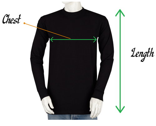 Styllion Mens Shirts V Neck C Neck- Long Sleeve - Mid Weight - S TO 7XLT - Picture 7 of 17