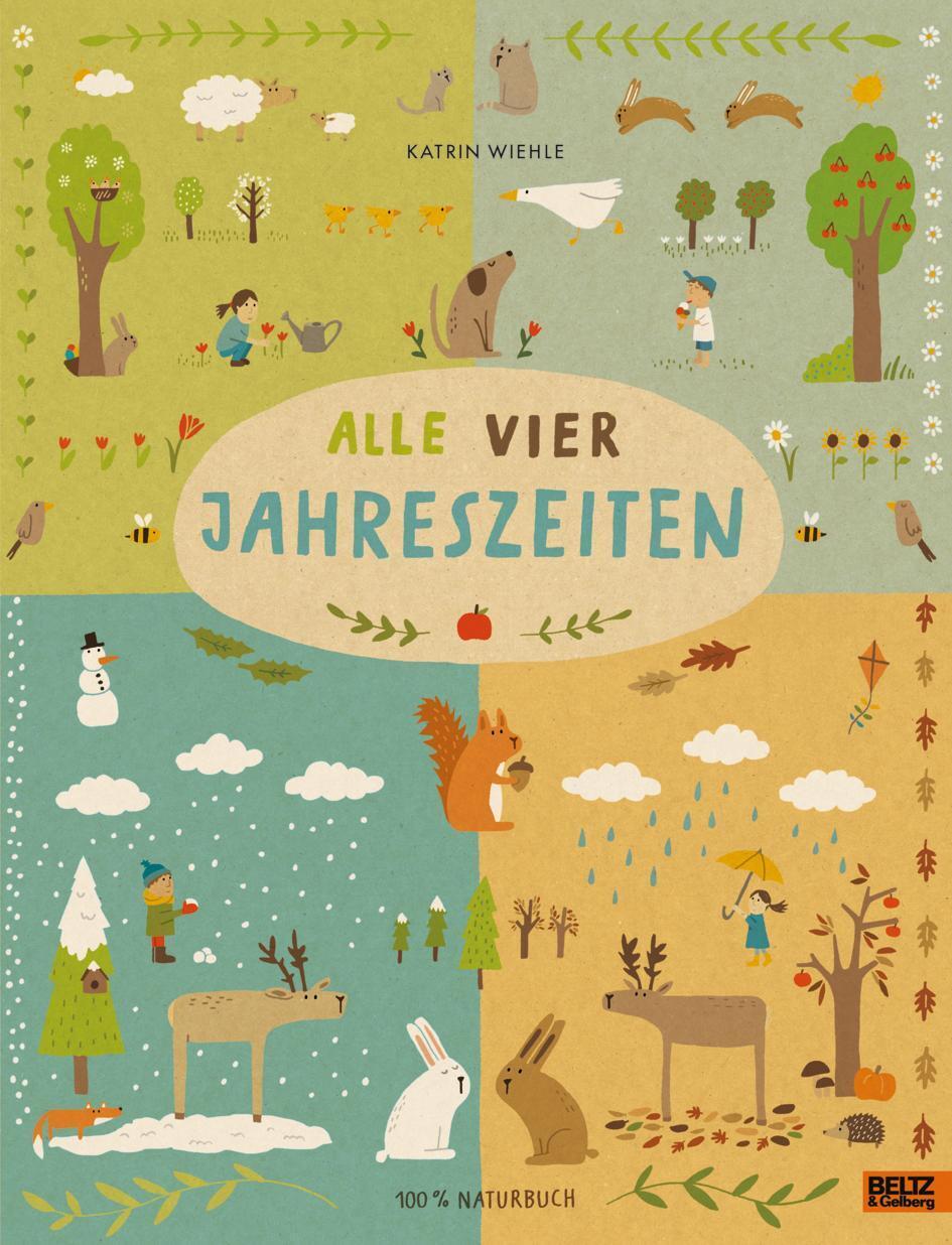 Thumbnail - Alle Vier Jahreszeiten - 100% Naturbuch Vierfarbiges Papp-bilderbuch