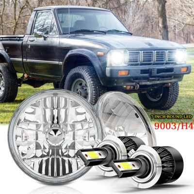 2PC 130W 7'' Round LED Headlights Hi Lo Beam for Toyota Pickup 1979 1980 1981